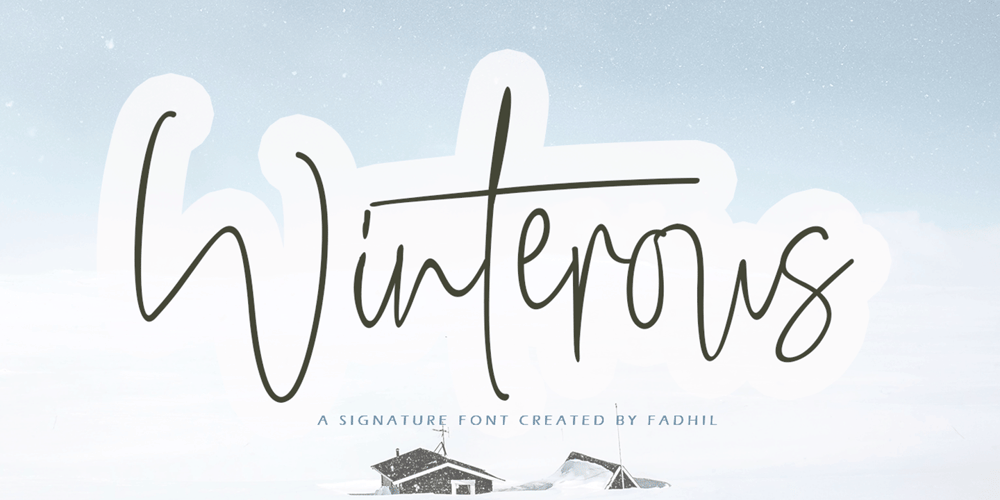 Winterous font