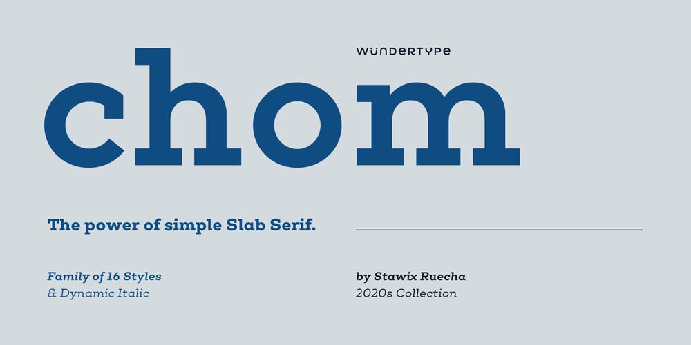 Chom font
