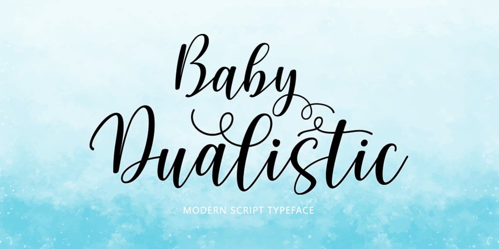 Baby Dualistic font