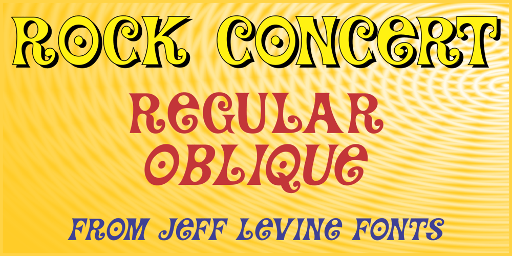 Rock Concert JNL font