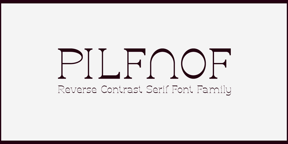 Pilfnof font