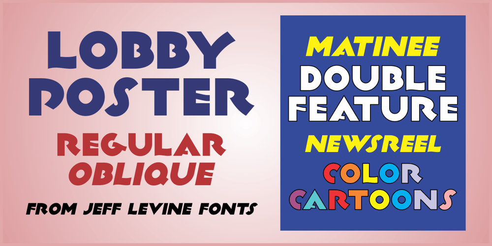 Lobby Poster JNL font