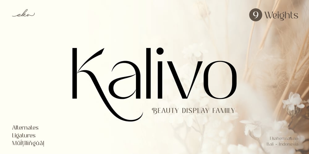 Kalivo font