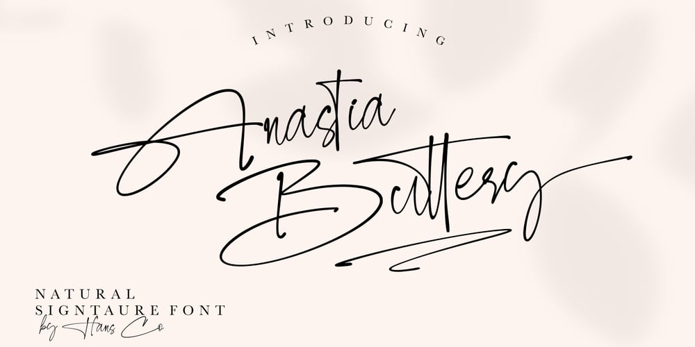 Anastia Buttery font