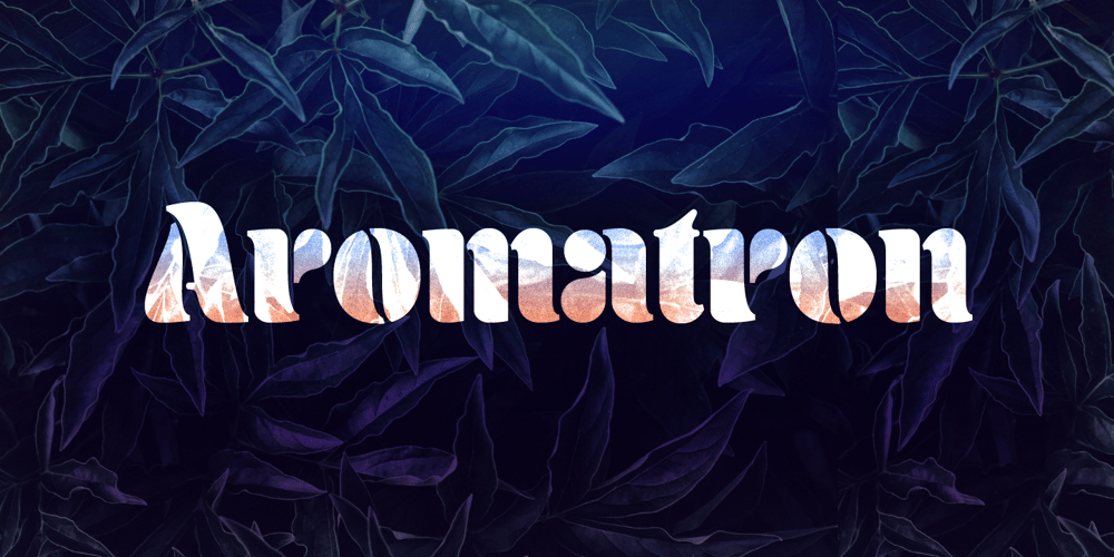 Aromatron font