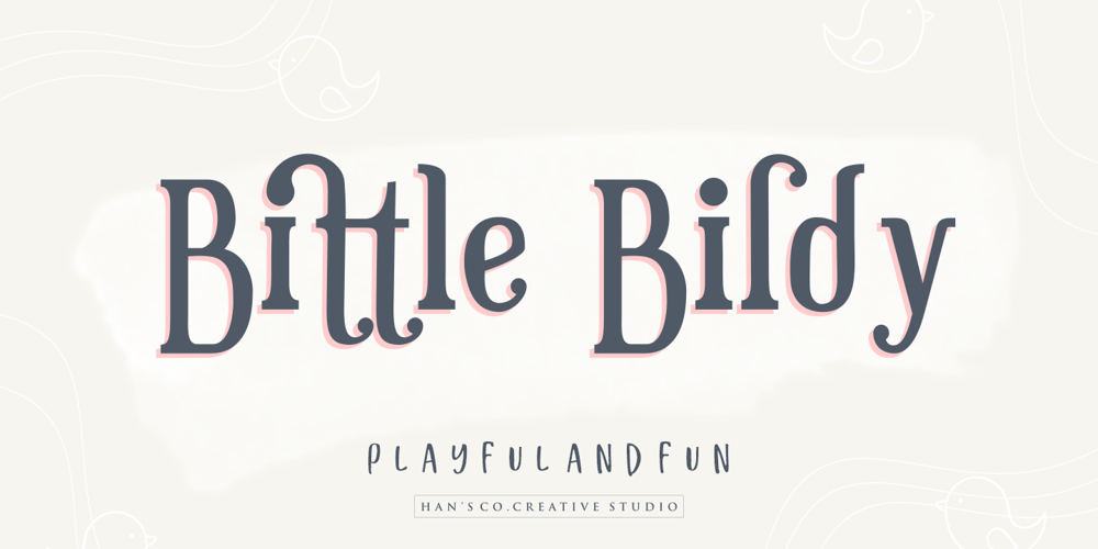 Bittle Birdy font