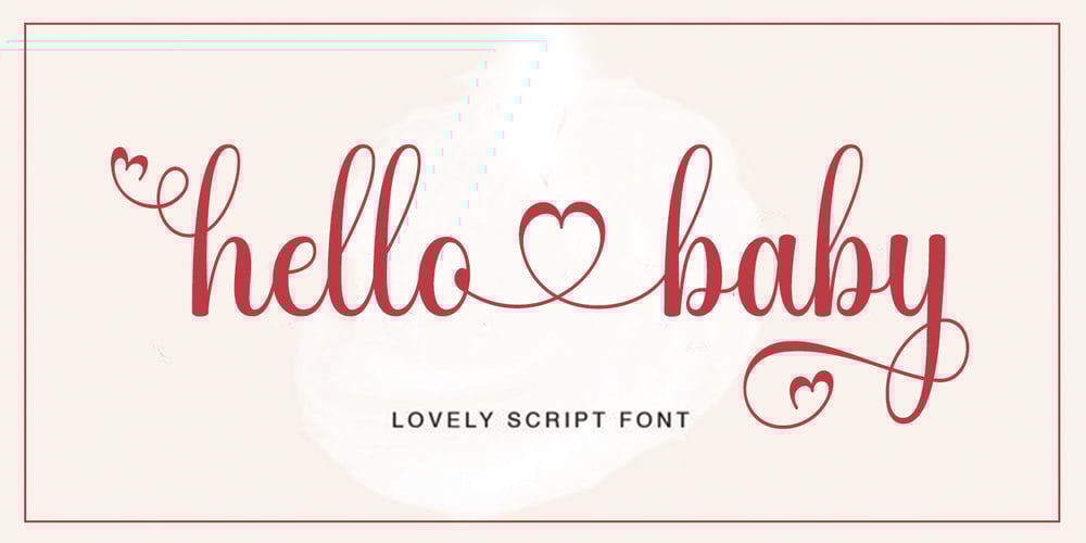 Hello baby font