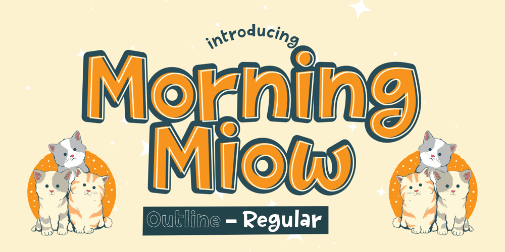 Morning Miow font