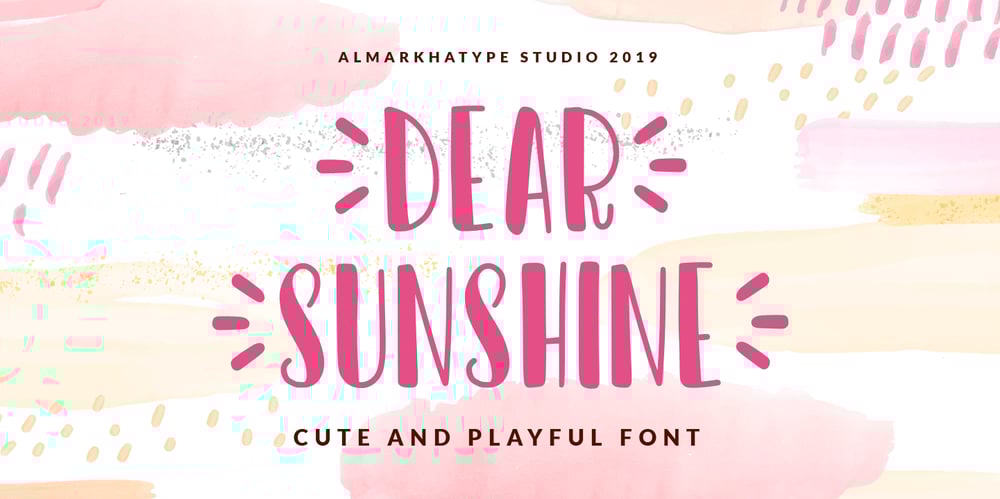 Dear Sunshine font