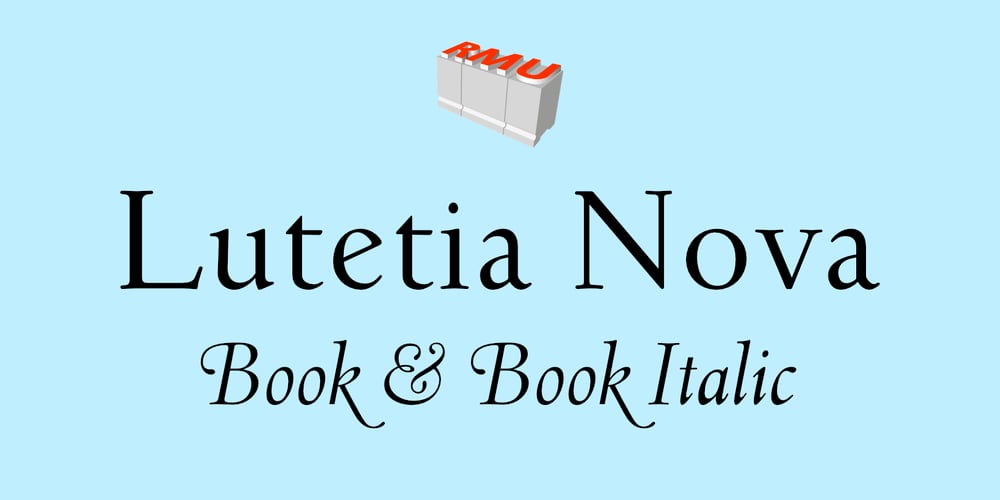 Lutetia Nova font