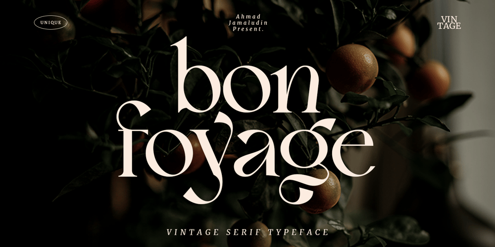Bon Foyage font