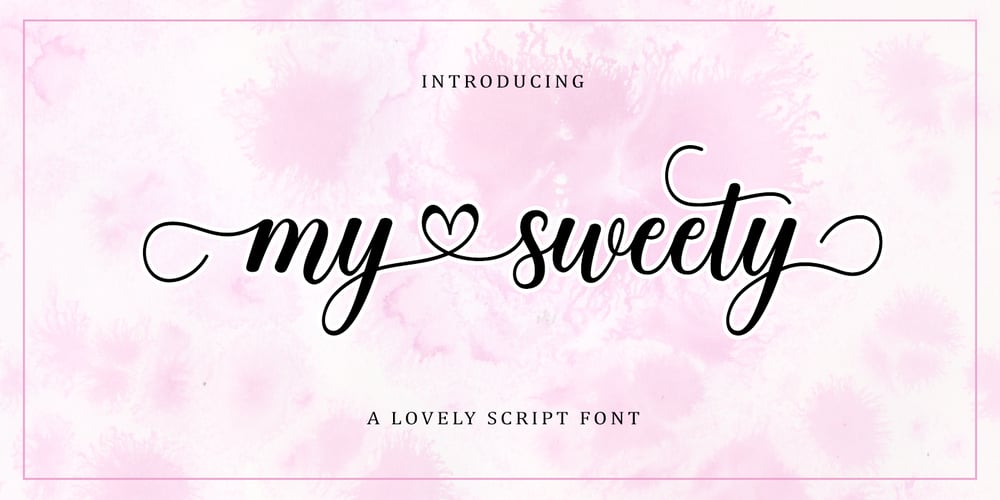My Sweety Script font