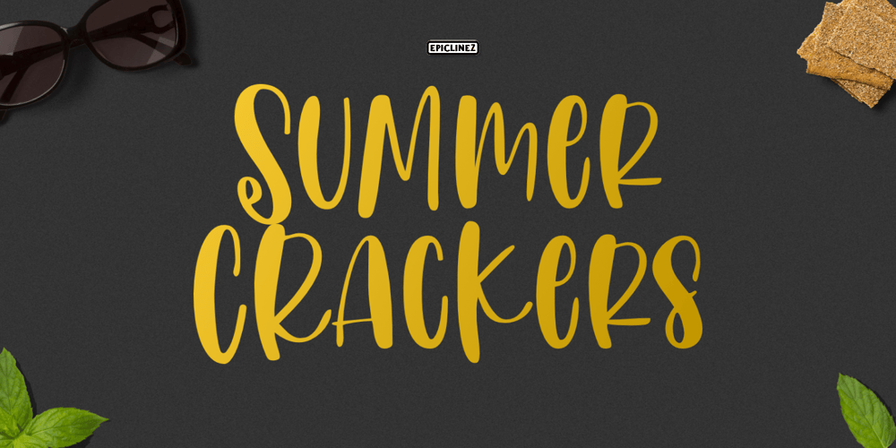 Summer Crackers font
