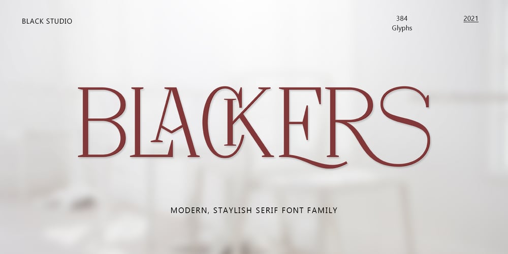 Blackers font