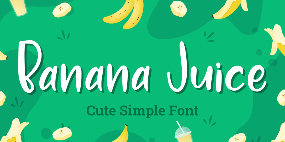 Banana Juice font