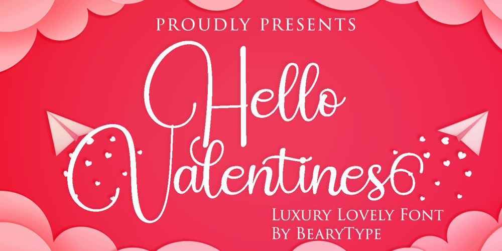 Hello Valentines font