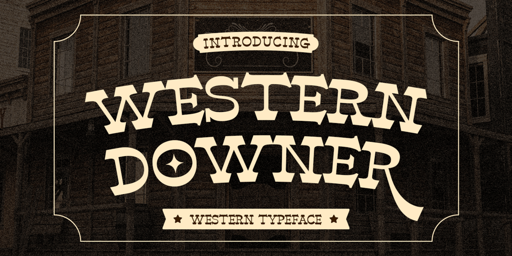 Western Bowner font