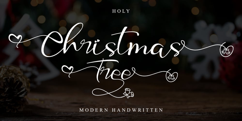 Holy Christmas Tree font