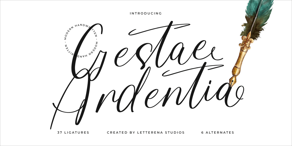 Gestae Ardentia font