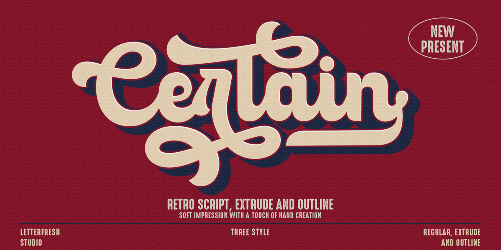 Certain Vintage font