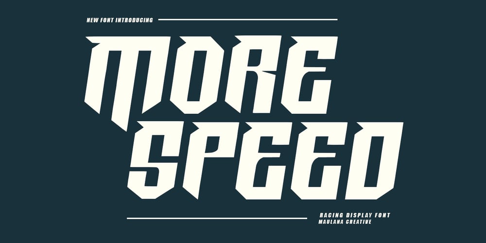 MC More Speed font