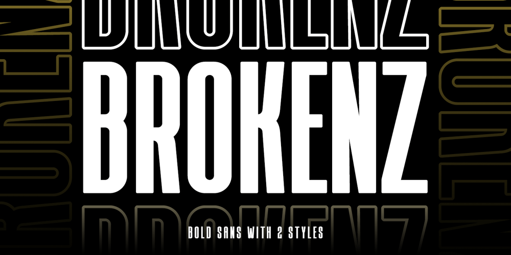 Brokenz font