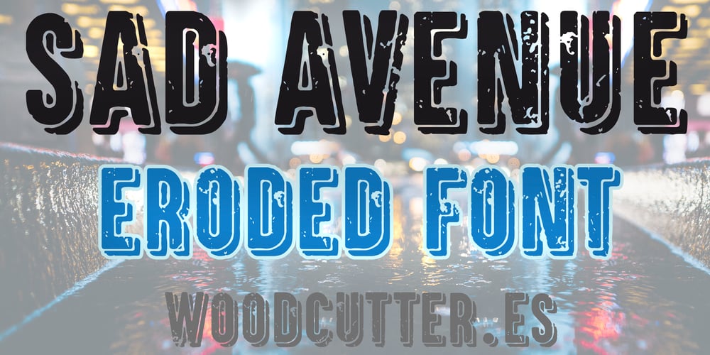 Sad Avenue font