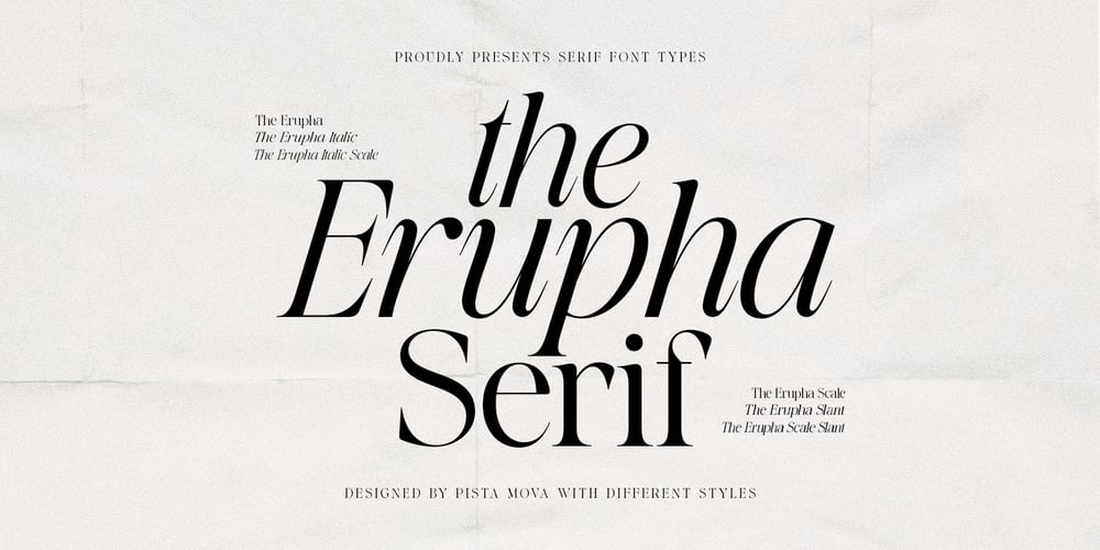 The Erupha font