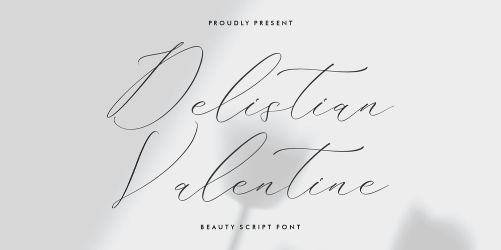Delistian Valentine font