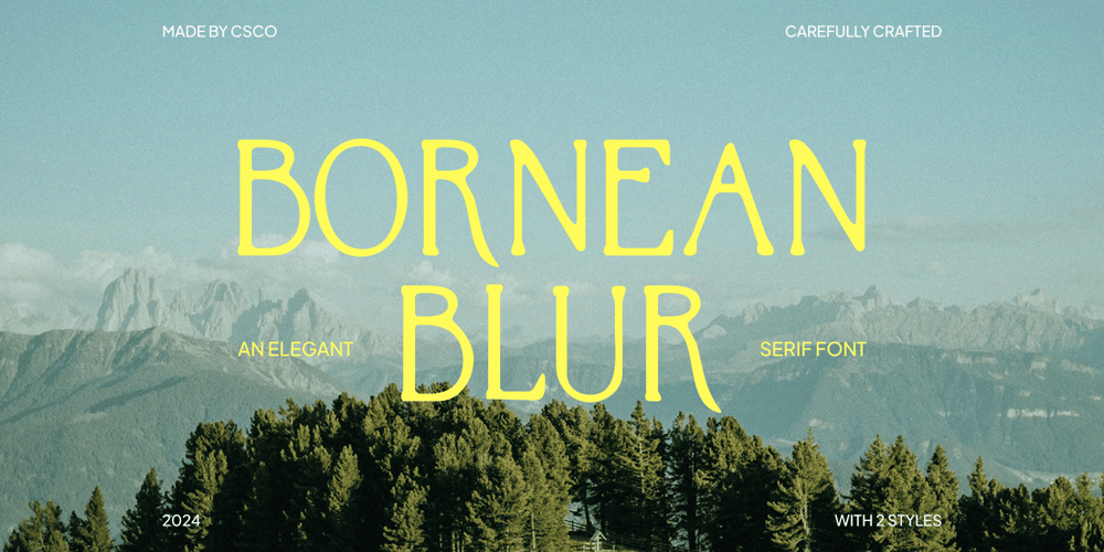 Bornean Blur font