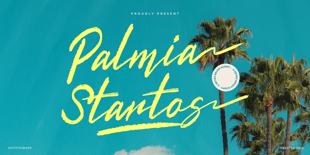 Palmia Startos font