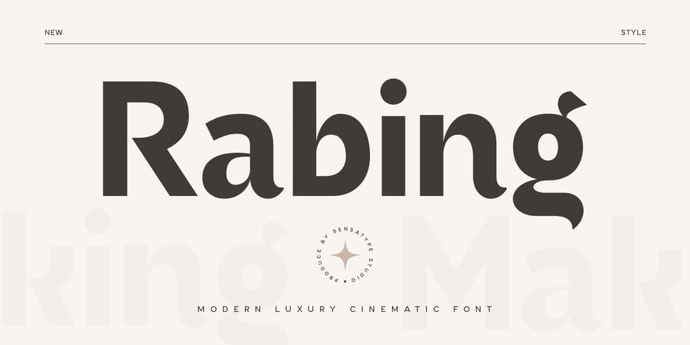 Rabing font