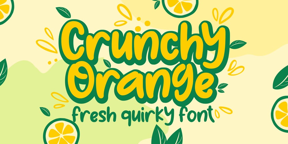 Crunchy Orange font