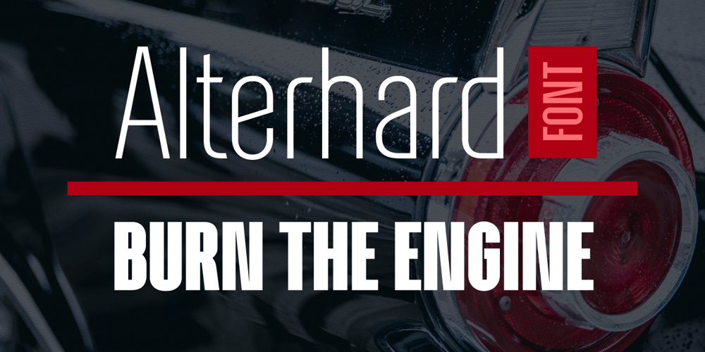 Alterhard font