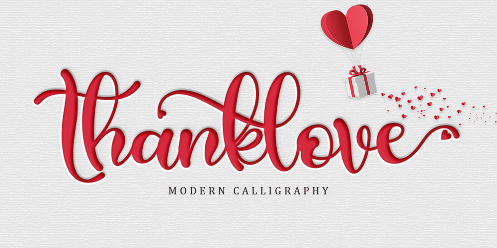 Thanklove font