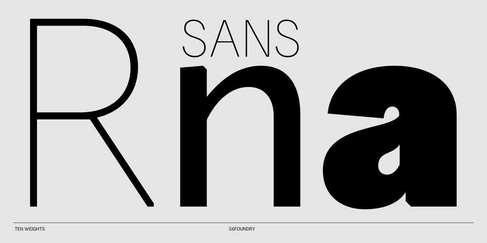 RNA Sans font