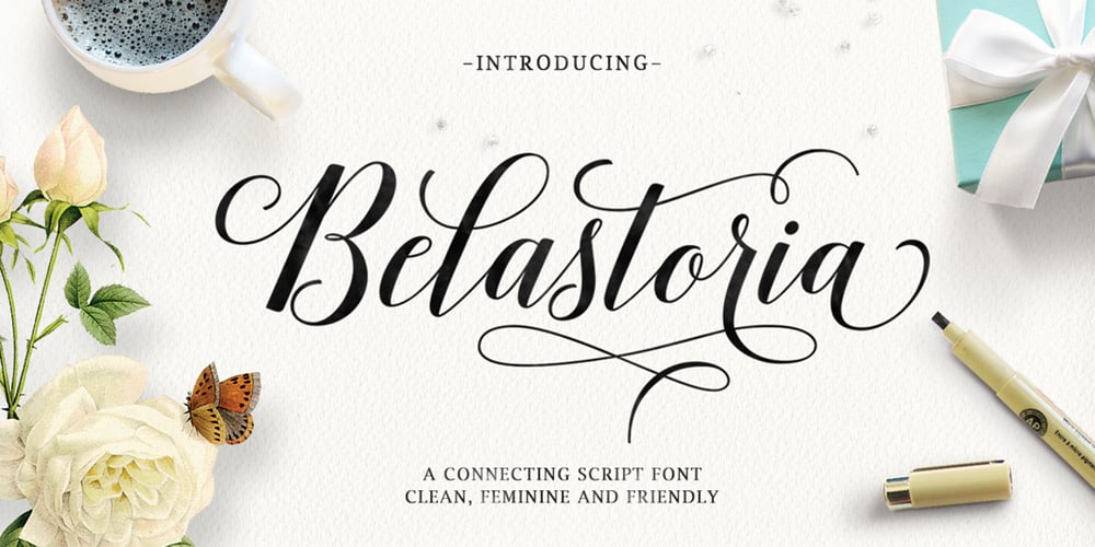 Belastoria Script font