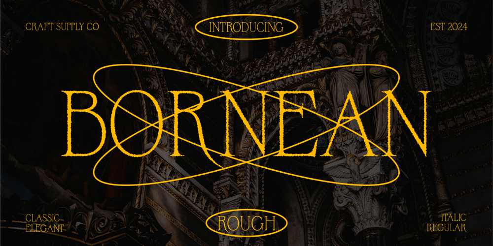 Bornean Rough font