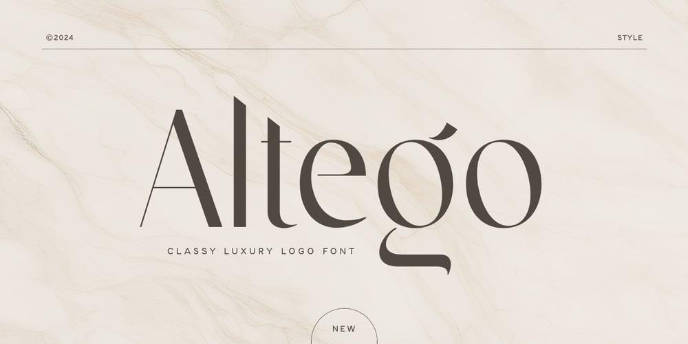 Altego font