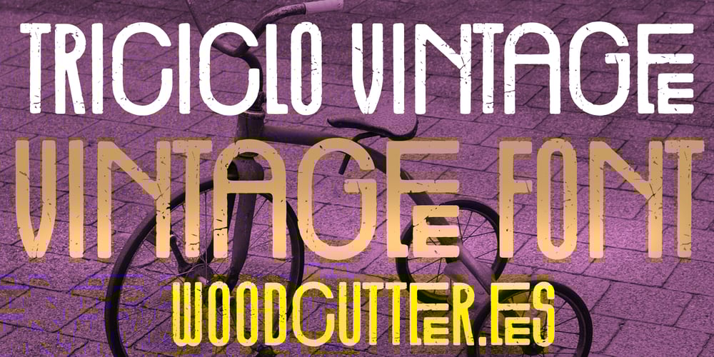Triciclo Vintage font