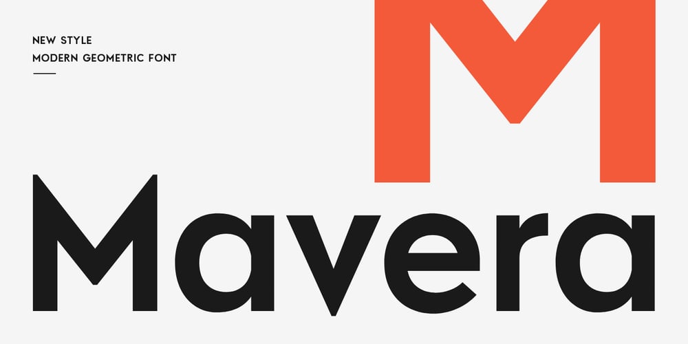 Mavera font