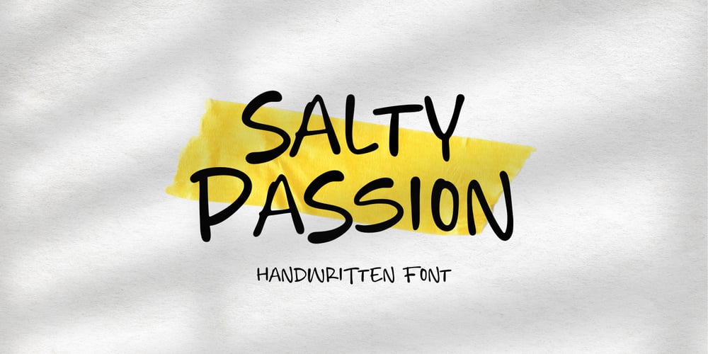 Salty Passion font