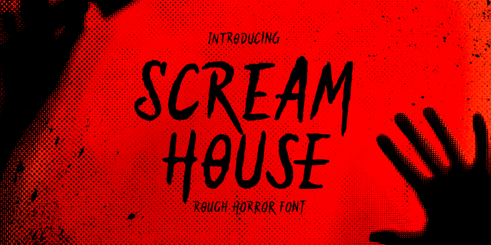 Scream House font