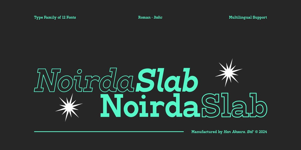 HA Noirda Slab font