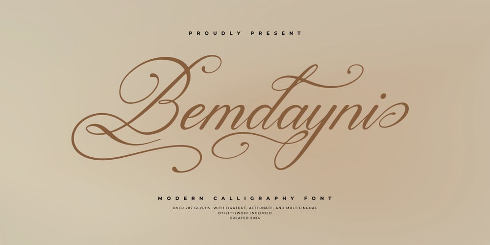 Bemdayni font