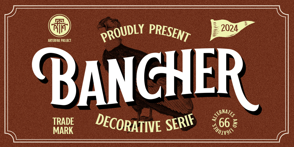 Bancher font