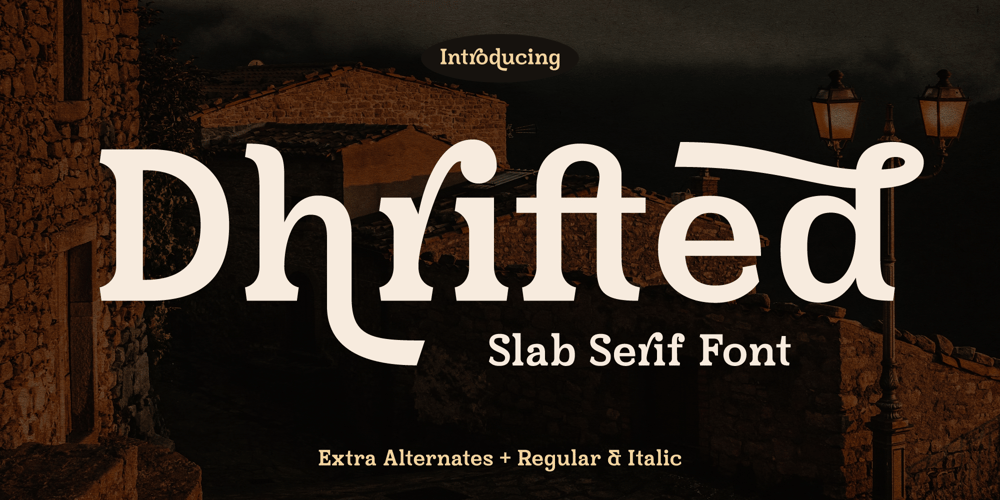 Dhrifted font