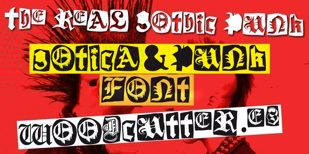 The Real Gothic Punk font