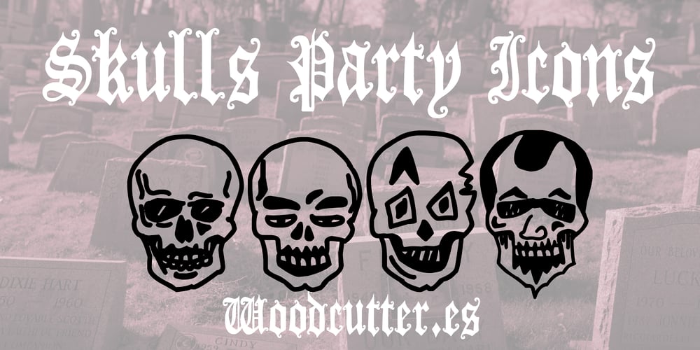 Skulls Party Icons font