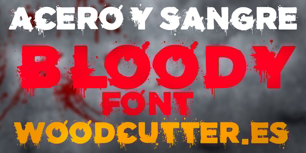 Acero y Sangre font